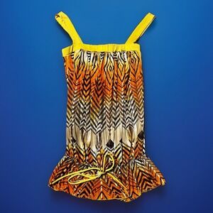 Belle Amie Y2K Colorful & Stretchy Tank Top, Made In USA, Women's Size Large